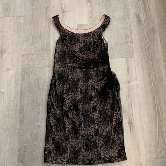 Classic Little Black dress with Bkack Netting - Picture 14 of 16